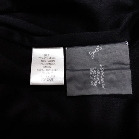 Dana Buchman Women's Blue & Black Color Block Sheath Dress - Picture 4 of 4